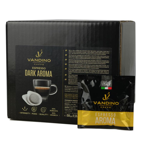 Кафе дози Vandino Espresso Dark Aroma E.S.E. 50 бр - основна снимка