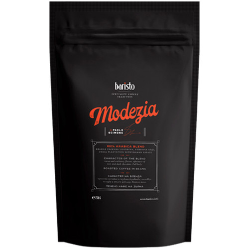 Кафе на зърна Baristo Specialty Modezia Blend, 250 г, 100% Арабика