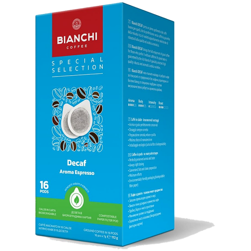 Кафе дози Bianchi Decaf Aroma Espresso E.S.E., 16 бр., без кофеин