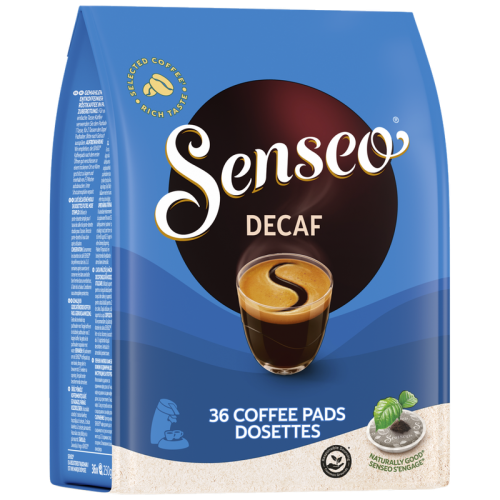 Кафе дози Senseo Decaf, 36 бр., без кофеин, Арабика и Робуста