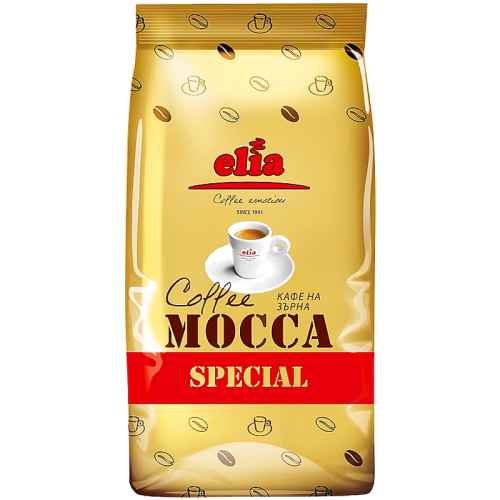 Кафе на зърна Elia Mocca, 1 кг, Арабика и Робуста