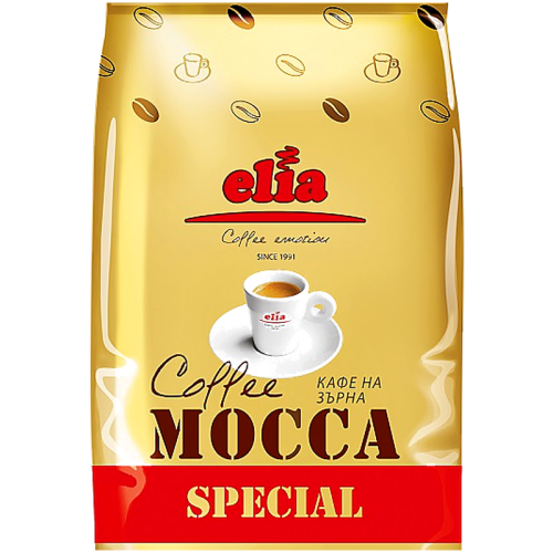 Кафе на зърна Elia Mocca, 1 кг, Арабика и Робуста