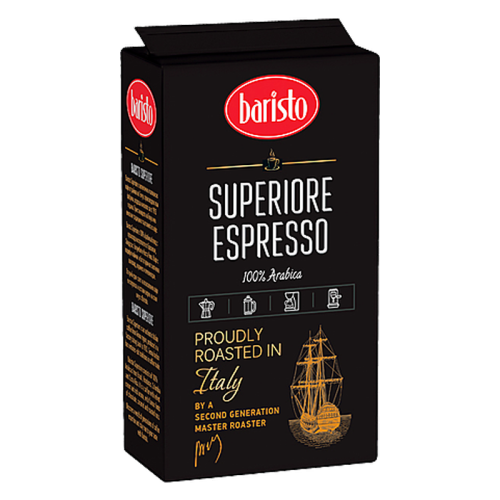 Мляно кафе Baristo Superiore Espresso, 0.250 кг, 100% Арабика