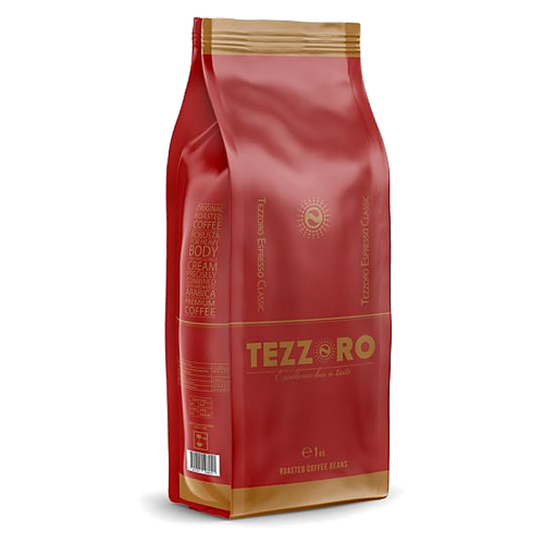 Кафе на зърна Tezzoro Espresso Classico червено, 1 кг