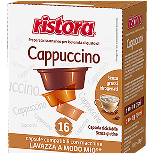 Капсули Ristora Cappuccino за Lavazza A Modo Mio, 16 бр.