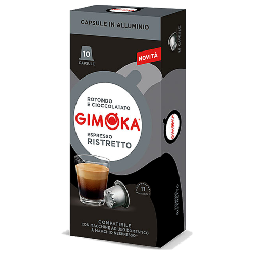 Кафе капсули Gimoka Ristretto за Nespresso Original, 10 бр., Арабика и Робуста