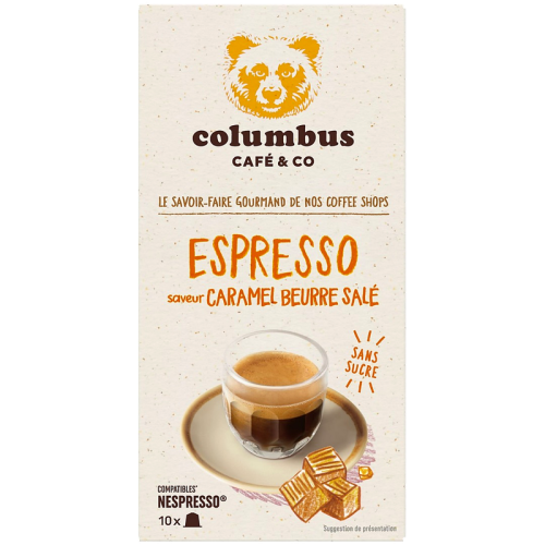 Кафе капсули Columbus Espresso Caramel Beurre Salé за Nespresso Original, 10 бр., 100% Арабика