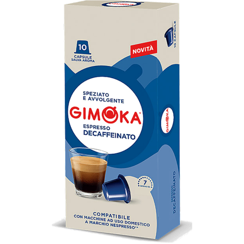 Кафе капсули Gimoka Soave Decaffeinato за Nespresso Original, 10 бр., без кофеин