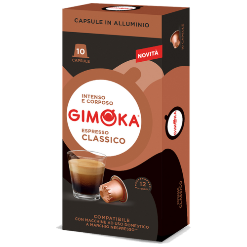 Кафе капсули Gimoka Espresso Classico за Nespresso Original, 10 бр., Арабика и Робуста