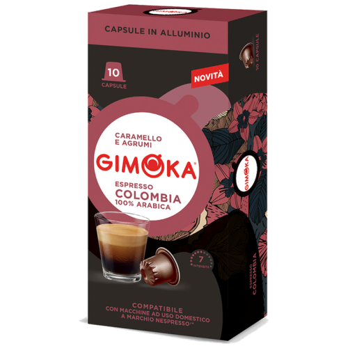 Кафе капсули Gimoka Espresso Colombia за Nespresso Original, 10 бр., 100% Арабика