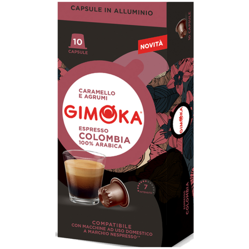Кафе капсули Gimoka Espresso Colombia за Nespresso Original, 10 бр., 100% Арабика