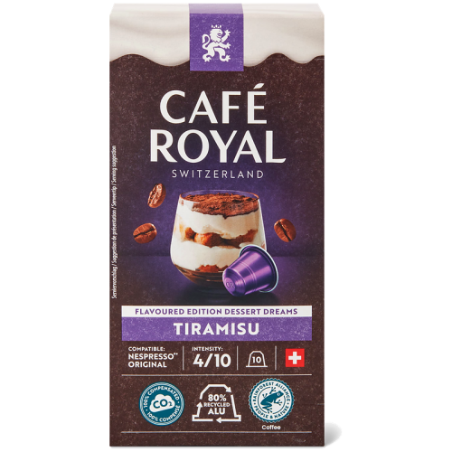 Кафе капсули Cafe Royal Tiramisu за Nespresso Original, 10 бр., 100% Арабика