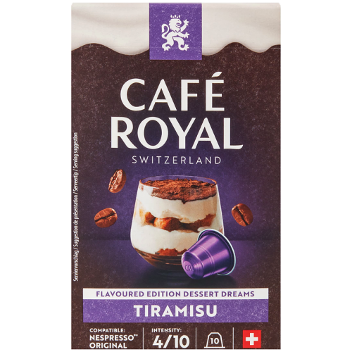 Кафе капсули Cafe Royal Tiramisu за Nespresso Original, 10 бр., 100% Арабика