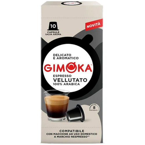 Кафе капсули Gimoka Vellutato Arabica за Nespresso Original, 10 бр., 100% Арабика