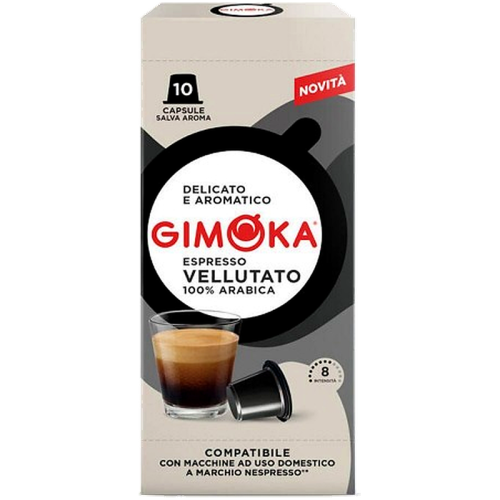Кафе капсули Gimoka Vellutato Arabica за Nespresso Original, 10 бр., 100% Арабика