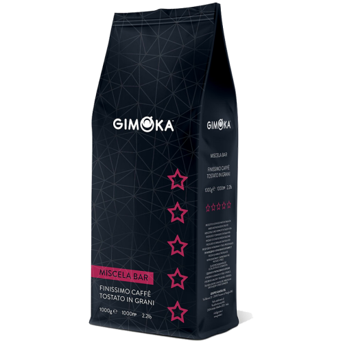 Кафе на зърна Gimoka 5 Stelle (Five Stars), 1 кг, 80% Арабика и 20% Робуста