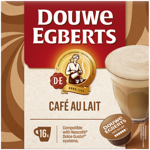 Кафе капсули Douwe Egberts Café au Lait за Dolce Gusto, 16 бр., 16 напитки
