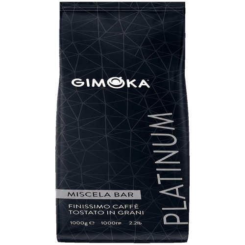 Кафе на зърна Gimoka Platinum, 1 кг, 70% Арабика и 30% Робуста