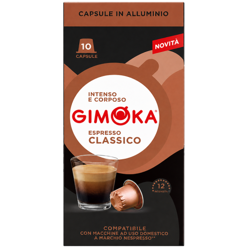 Кафе капсули Gimoka Espresso Classico за Nespresso Original, 10 бр., Арабика и Робуста