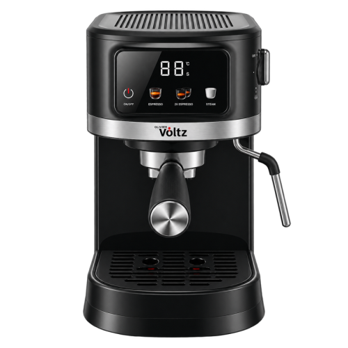 Кафемашина Voltz OV51171O 20 бара с дисплей и крема диск, Черна