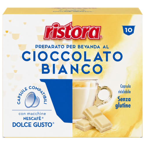 Кафе капсули Dolce Guso Ristora бял шоколад, 10 бр.