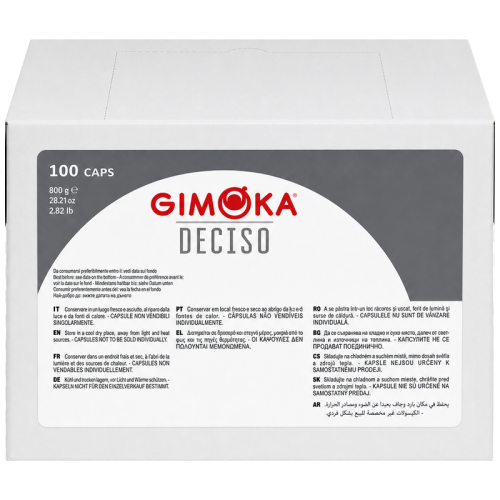 Кафе капсули Gimoka Deciso съвместими с Lavazza Blue, 100 бр.