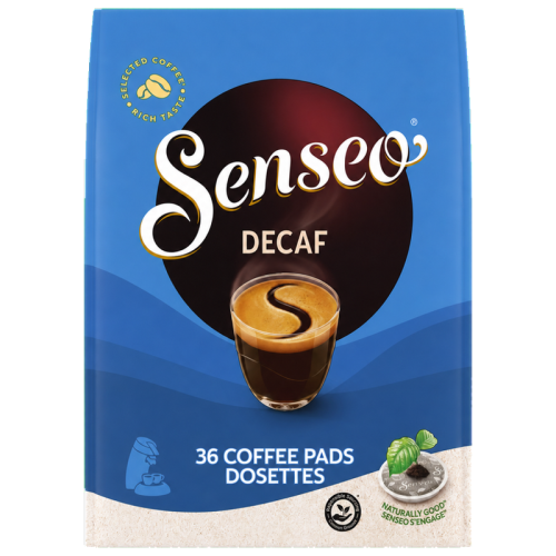 Кафе дози Senseo Decaf, 36 бр., без кофеин, Арабика и Робуста