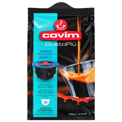 Кафе капсули Covim Decaffeinato за Dolce Gusto, 16 бр.