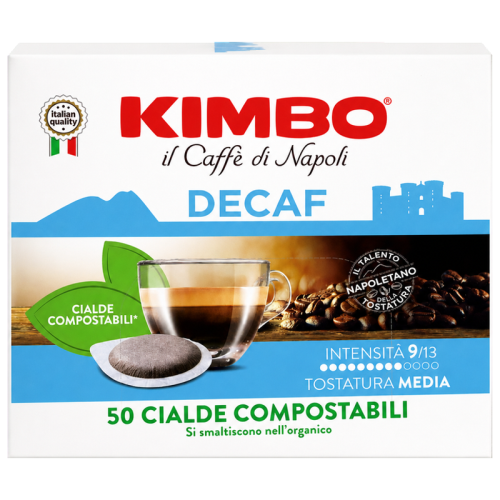 Кафе дози Kimbo Decaffeinato E.S.E., 50 бр., без кофеин