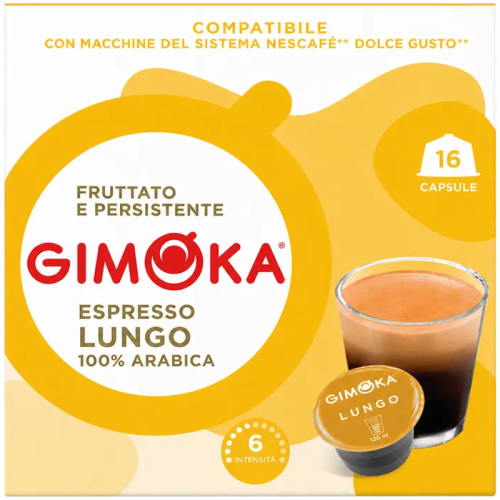 Кафе капсули Gimoka Lungo за Dolce Gusto, 16 бр.