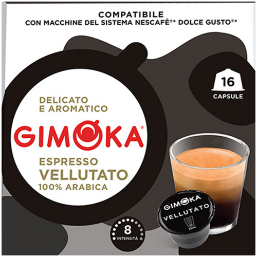 Кафе капсули Gimoka Espresso Vellutato за Dolce Gusto, 16 бр.