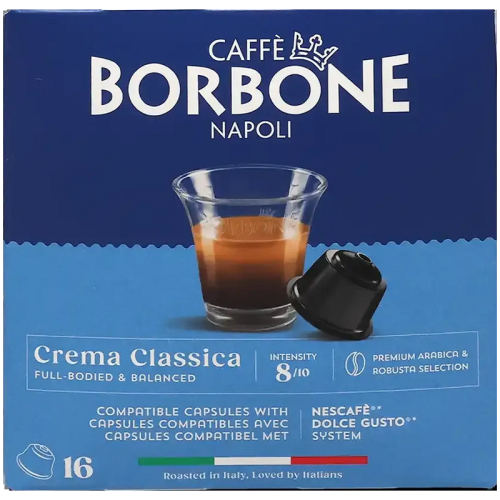 Кафе капсули Caffè Borbone Crema Classica за Dolce Gusto, 16 бр.