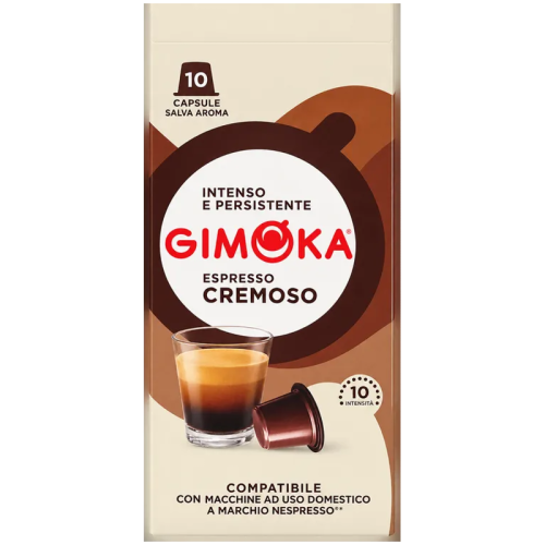 Кафе капсули Gimoka Cremoso за Nespresso Original, 10 бр., Арабика и Робуста