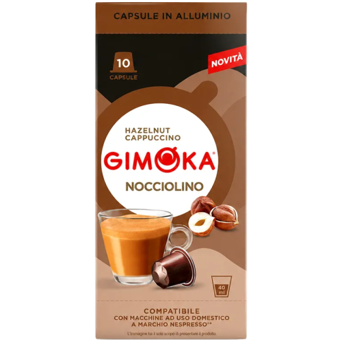 Кафе капсули Gimoka Nocciolino, съвместими с Nespresso Original, 10 бр.