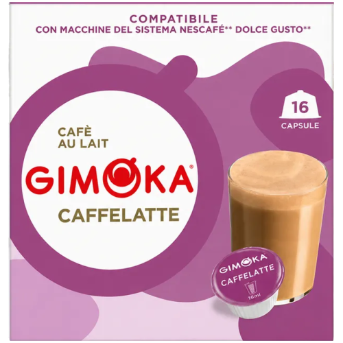 Кафе капсули Gimoka Caffelatte за Dolce Gusto, 16 бр.