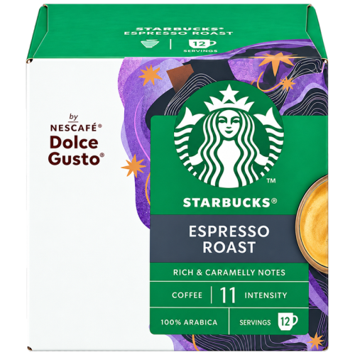 Кафе капсули Starbucks Espresso Roast,съвместими с Dolce Gusto,12бр.