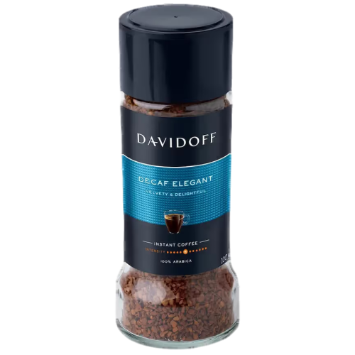 Разтворимо безкофеиново кафе Davidoff Decaf Elegant, 100 г