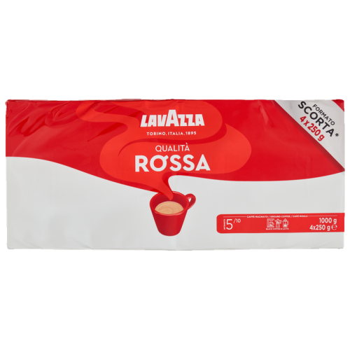 Мляно кафе Lavazza Qualita Rossa, 4x250гр.