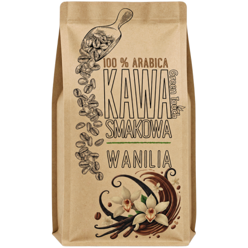 Кафе на зърна с аромат на ванилия Green Touch, 1 кг, 100% Arabica