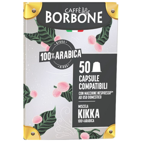 Кафе капсули Caffe Borbone Kikka 100% Арабика за Nespresso Original, 50 бр.
