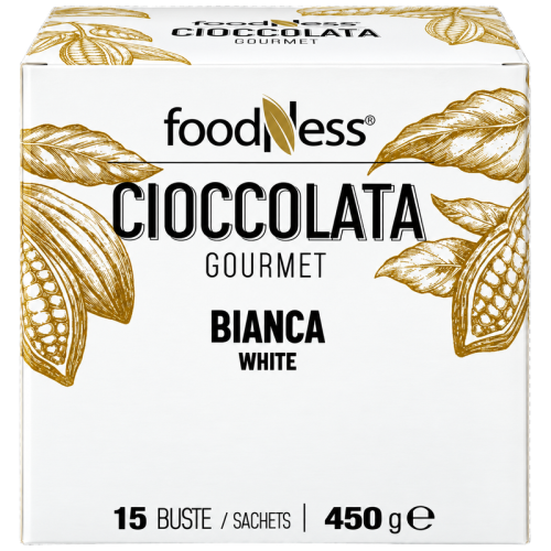 Бял горещ шоколад FoodNess Cioccolata Bianca, 15 сашета × 30 г