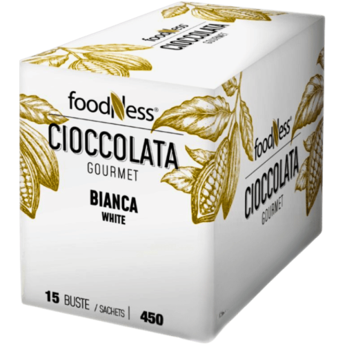 Бял горещ шоколад FoodNess Cioccolata Bianca, 15 сашета × 30 г
