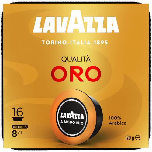 Кафе капсули Lavazza A Modo Mio Qualità Oro 16 бр. – 100% Арабика, интензитет 8/13
