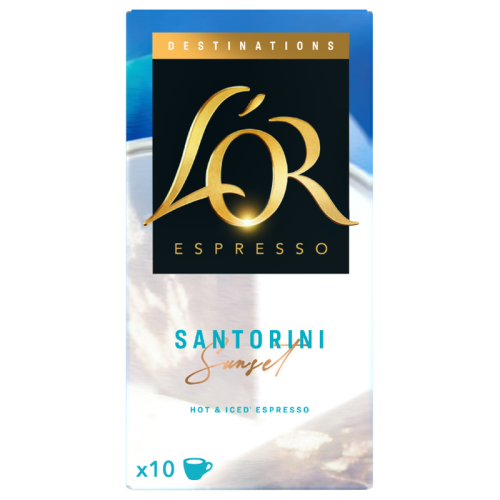 Кафе капсули L’OR Santorini Sunset за Nespresso Original, 10 бр. – предна опаковка