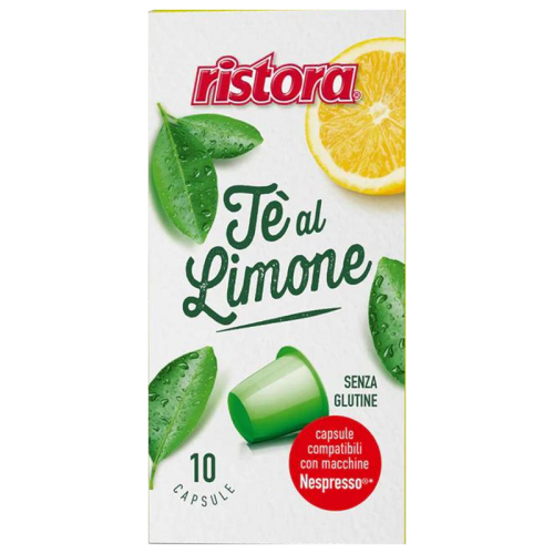 Ristora Tè al Limone – чай с лимон, 10 капсули за Nespresso Original, фронтална опаковка