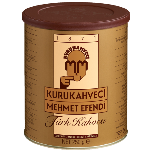 Мляно турско кафе Kurukahveci Mehmet Efendi, метална кутия 250 г