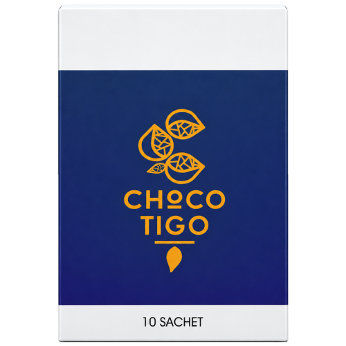Шоколадова напитка Chocotigo Бял шоколад, 10 сашета х 25 г