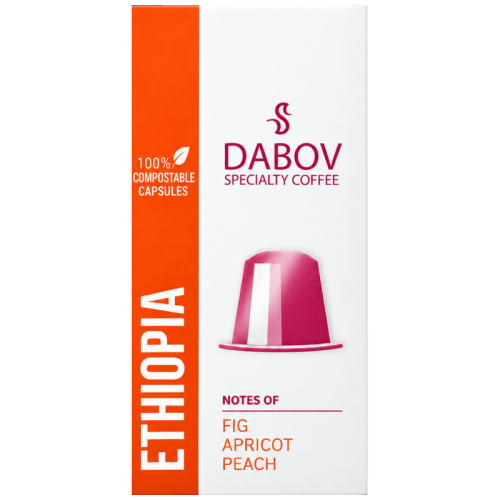 Кафе капсули DABOV Ethiopia за Nespresso Original, 10 бр.
